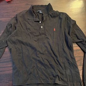 Black vintage polo